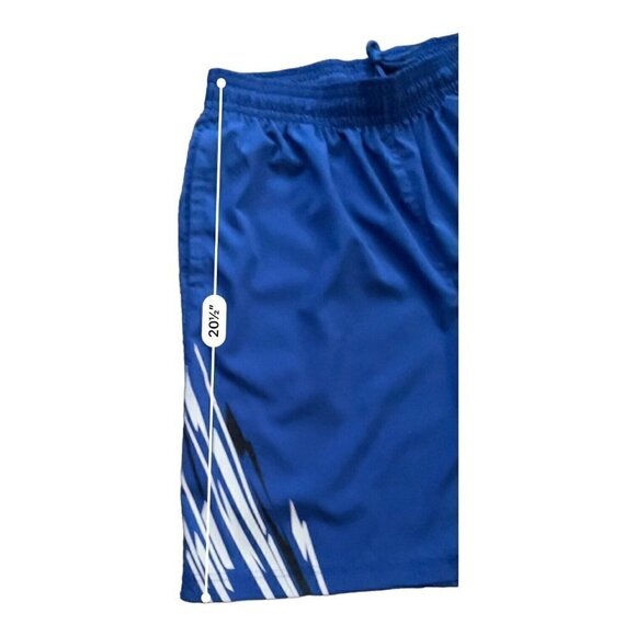 Head Club athletic shorts deep blue slip gusset pockets elastic waist logo Men M - Picture 12 of 14